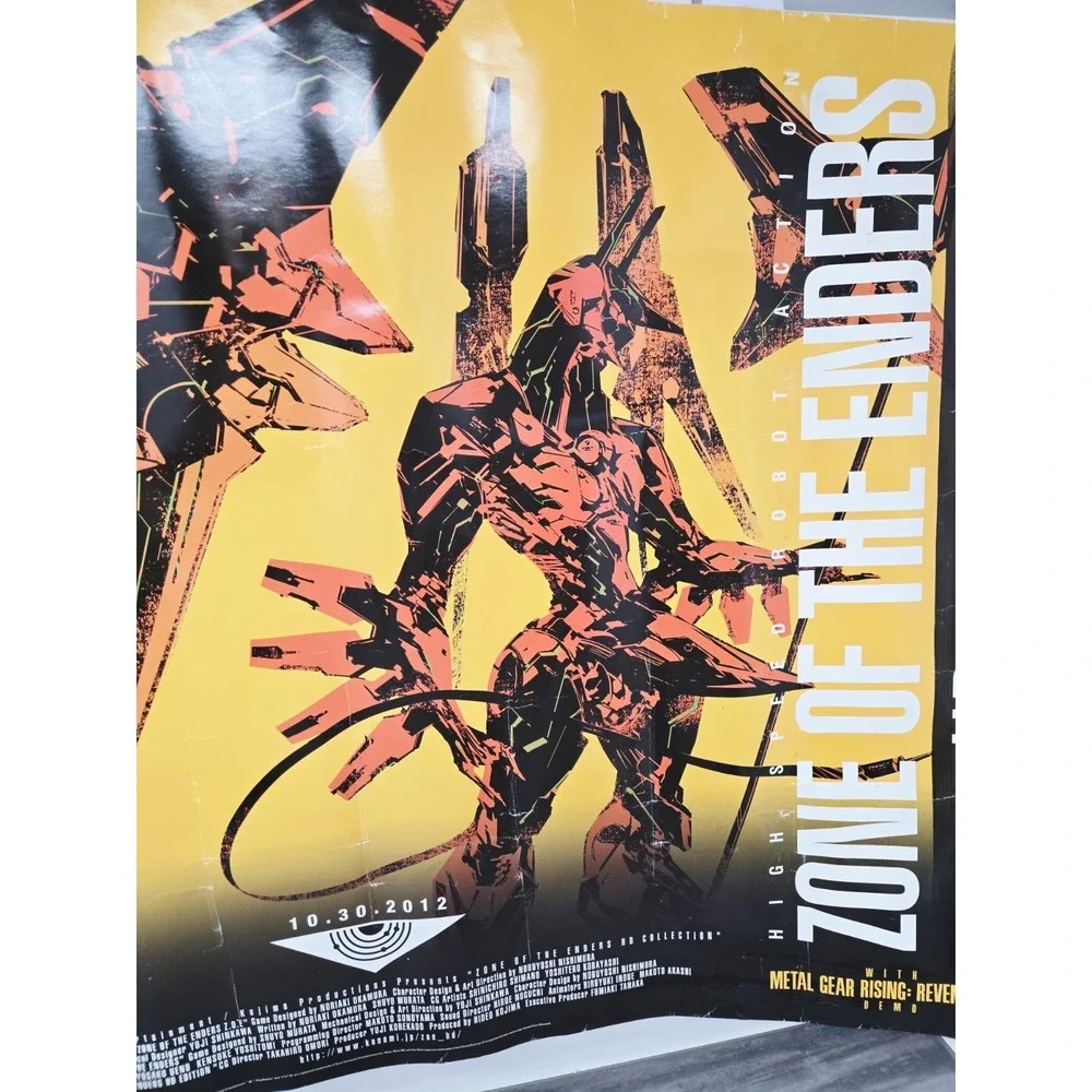 Metal Gear Rising: Revengance 2012 GameStop Promo Poster DS Konami Raiden Jehuty